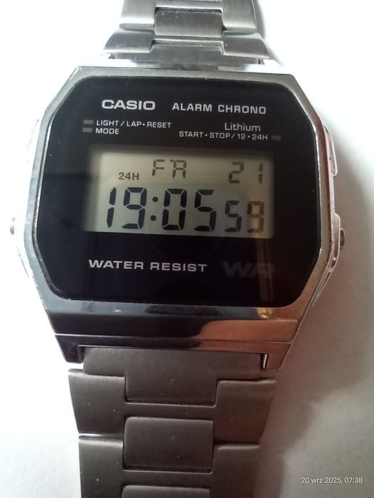 Kolekcjonerski zegarek Casio A158WE vintage