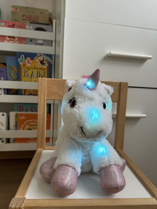 Świecący jednorożec unicorn pluszak maskotka lampka