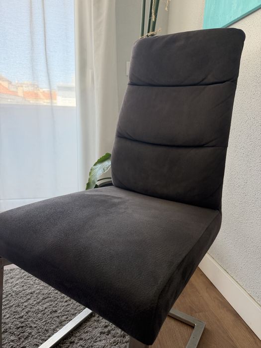 Mesa Jantar de Vidro + 4 cadeiras