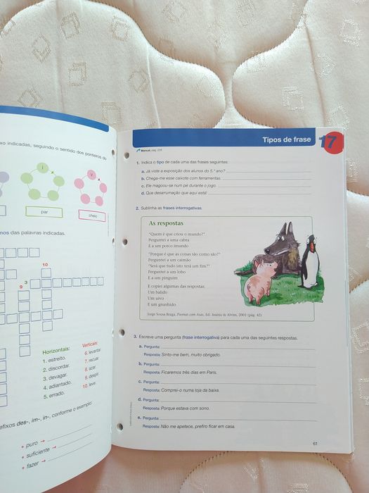 Livro aberto português 5.ano caderno de atividades QUASE NOVO