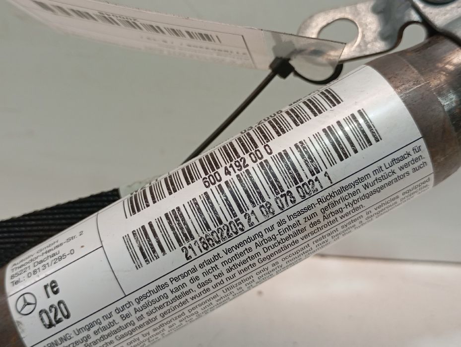 Airbag cortina direito MERCEDES-BENZ Classe E (W211)