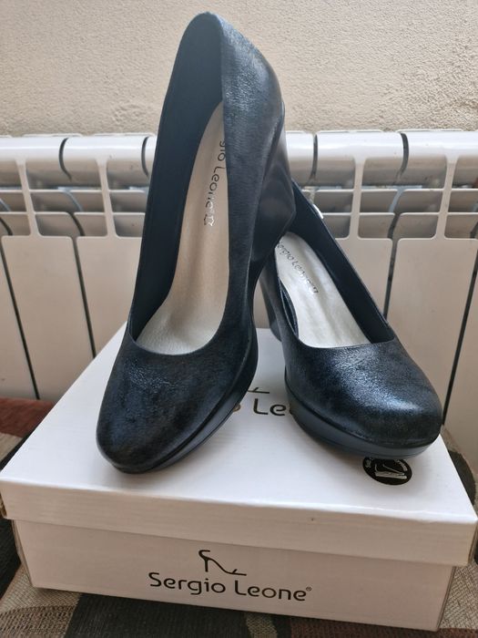 NOWE półbuty na koturnie, r.40