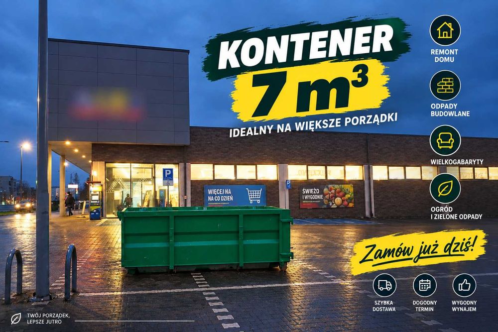 Wywóz Gruzu Śmieci Odpadów Remontowych Budowlanych Wynajem Kontenerów WORKI BIG BAG Sulejówek