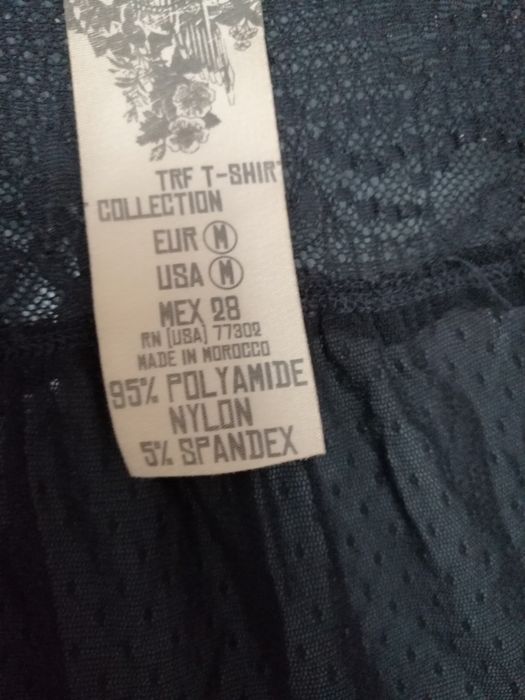 Zara-czarna zwiewna bluzeczka r, M