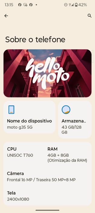 Moto g35 5g 4g ram
