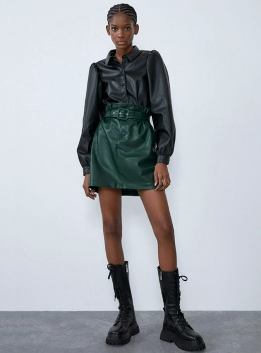 Юбка zara кож зам , новая