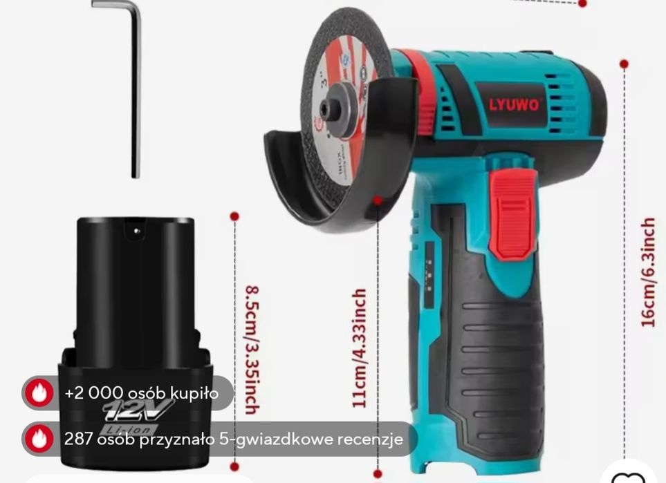 Mini szlifierka akumlatorowa