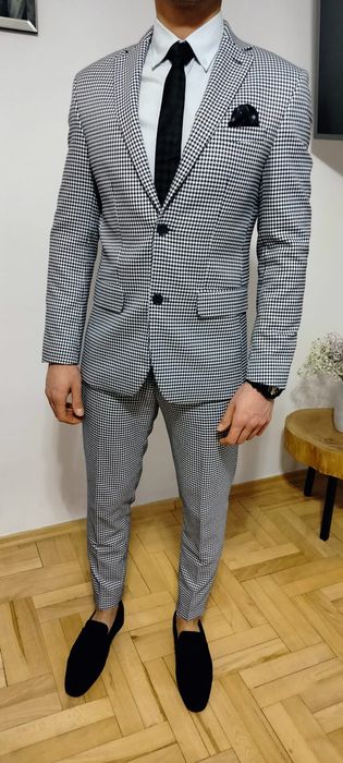 Garnitur Męski Pepitka