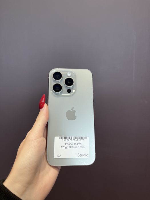 RATY 0% iPhone 15 Pro 128 GB BATERIA 100% GWARANCJA 12 miesiecy!!!