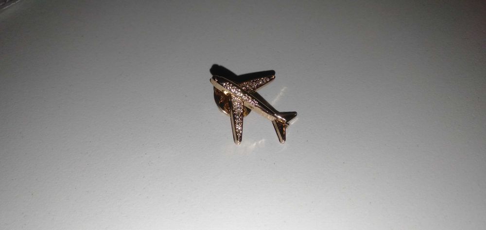 Брошь подарочная самолёт