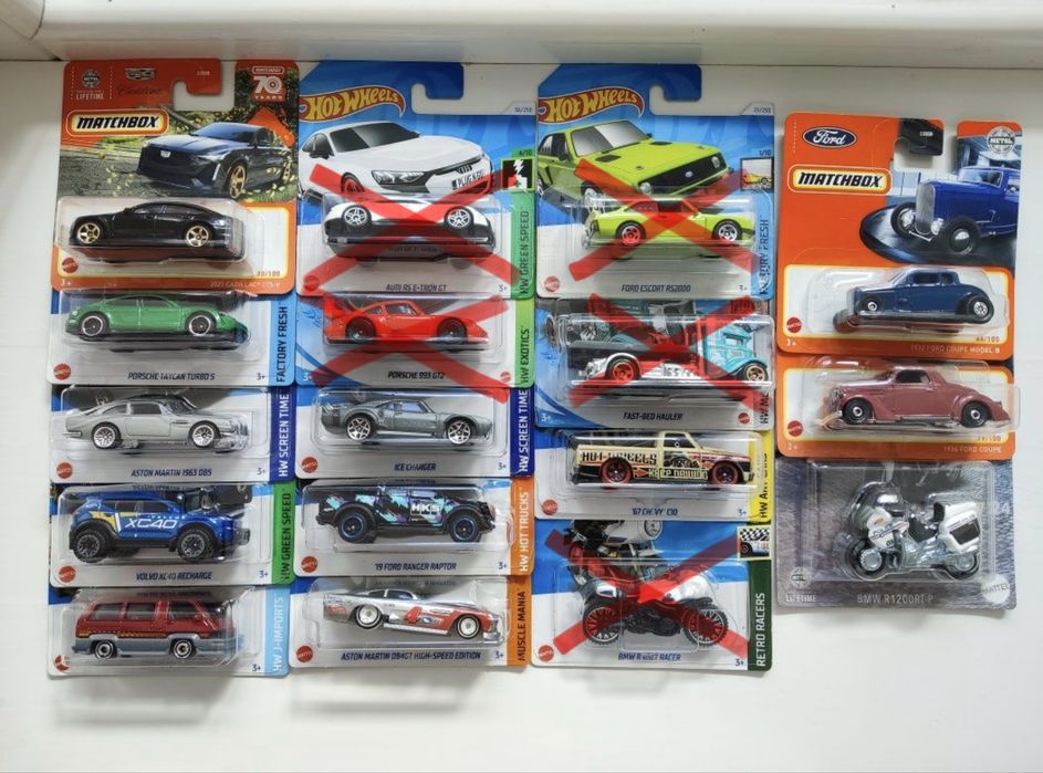 Машинки Hot Wheels Matchbox