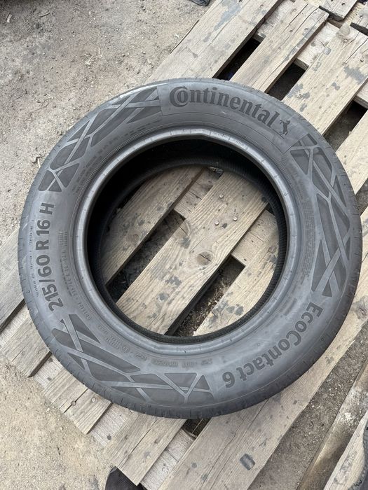 215/60 R16 Continental EcoContact 6 /2022рік/літо/4шт./Чехія