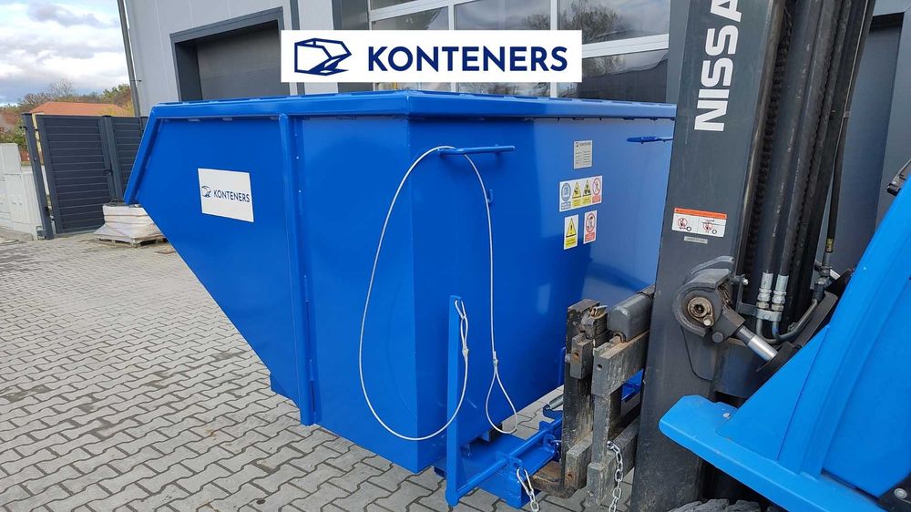 Kontener samowyładowczy Koleba 1,5m3 piasek/beton/gruz/drewno/ koliba