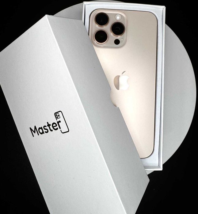 Iphone 16 Pro Max 256GB Desert Jak Nowy Bateria 97-98% 6msc gwarancji