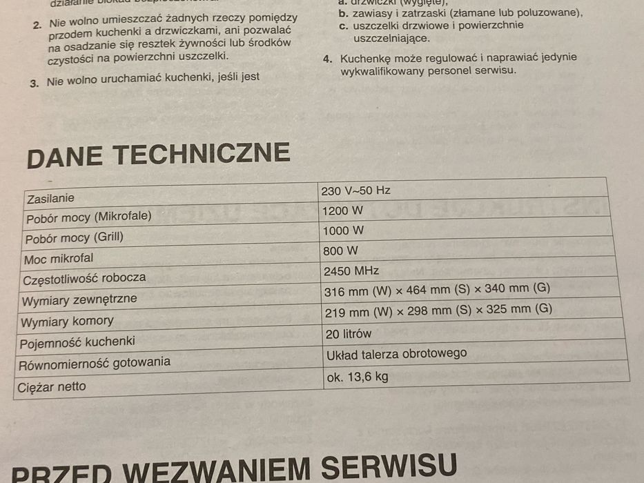 Mikrofalówka Whirlpool do zabudowy