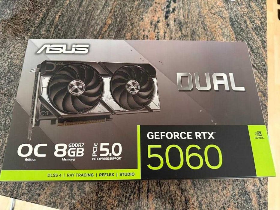 karta graficzna ASUS DUAL RTX 5060 OC 8GB GDDR7 DLSS 4.5 | zamienię