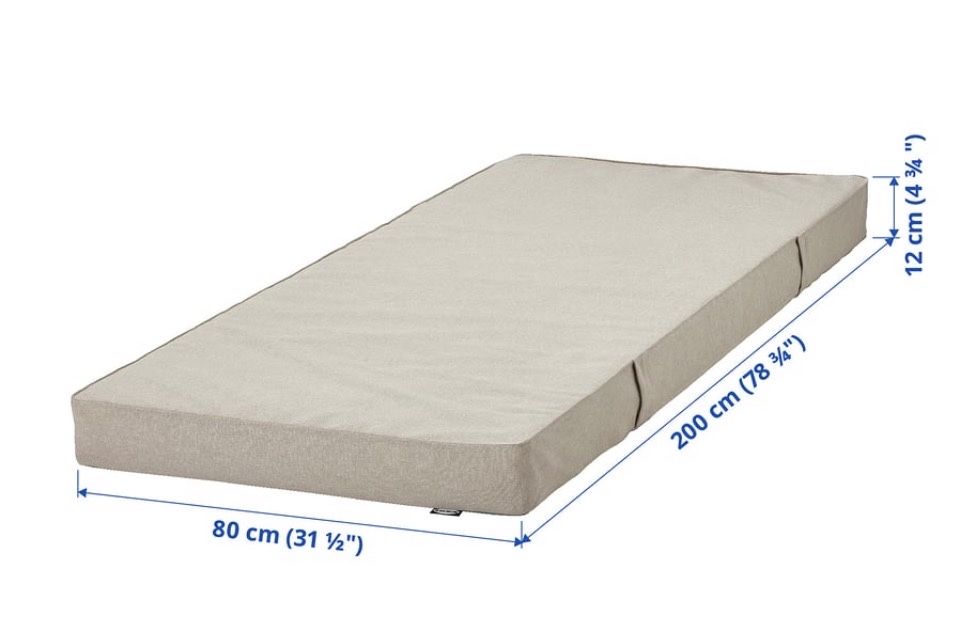 2 colchões de cama individual sem uso ikea