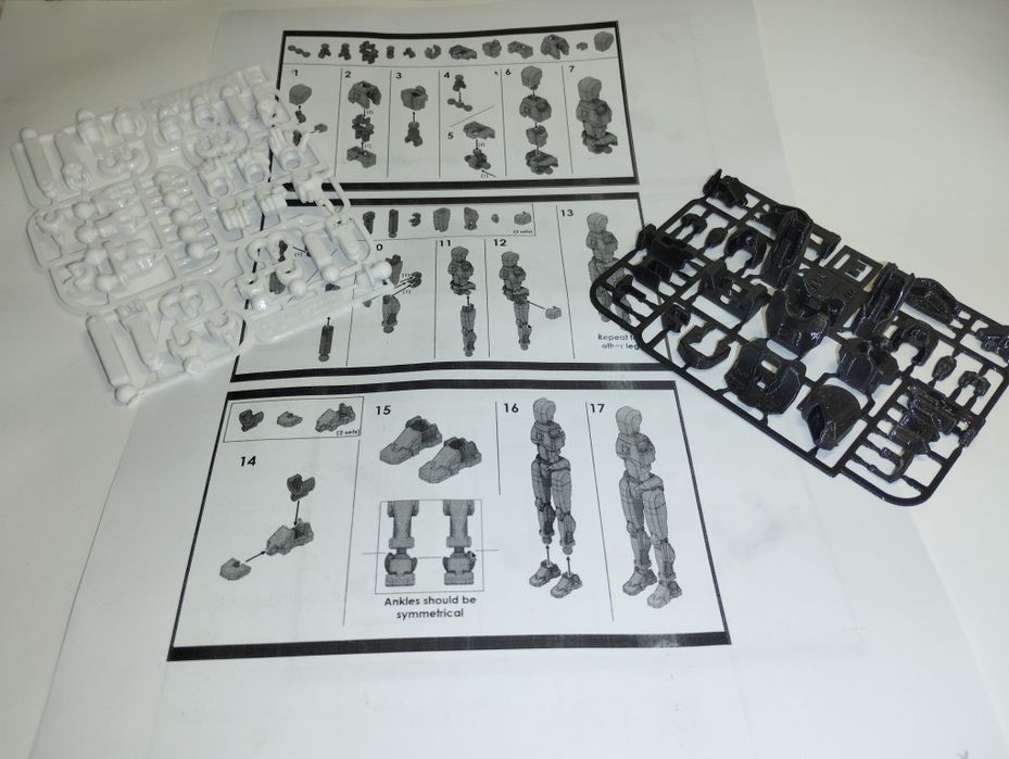 Конструктор, робот шарнірний Dummy 13 робо-пес іграшка, брелок