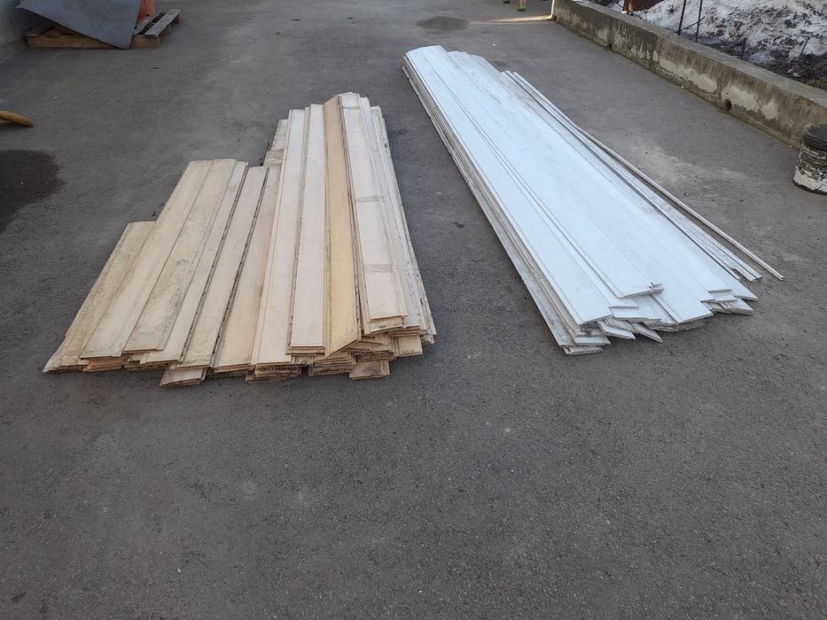 Вагонка пластикова 28 м.кв. Магнезітова плита 125×160 см. Осокорки.