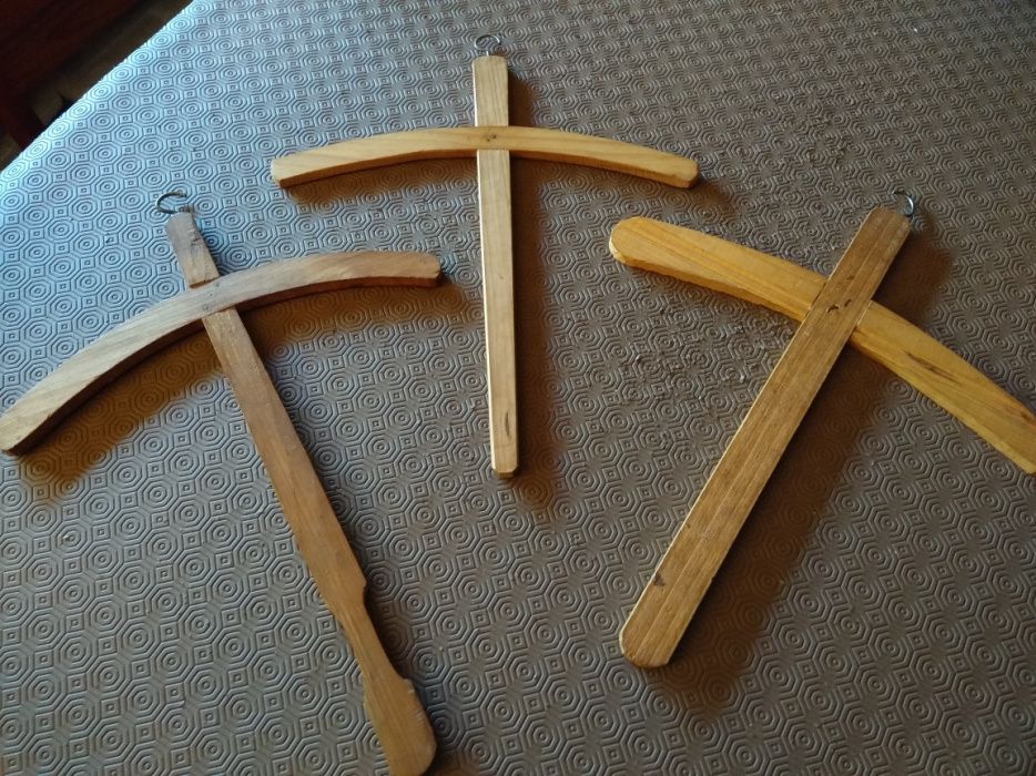 Wooden clothes hangers