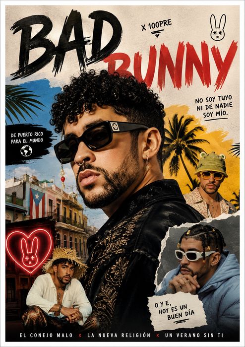 Posters novos Bad Bunny