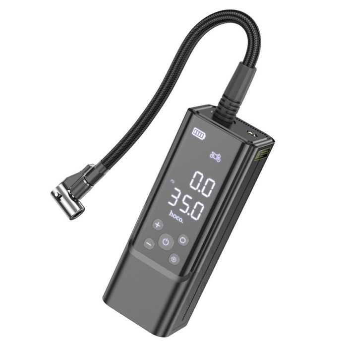 Акумуляторний насос компресор + POWER BANK Hoco ZP7 5000mAh 10.3bar