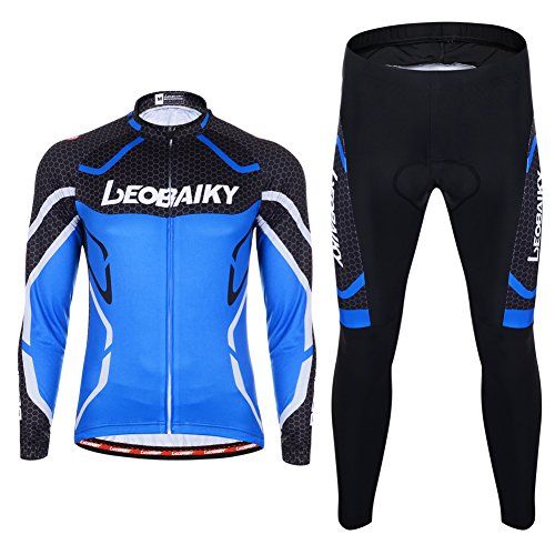 Komplet kolarski męski długi rękaw spodnie akcesoria EU M