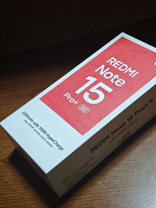 Xiaomi Redmi Note 15 Pro+ 5G 8/256 GB Black — nowy, zaplombowany