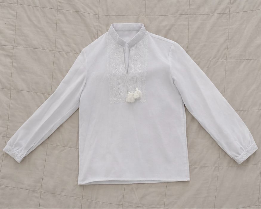 Сорочка вишиванка біла вишивка