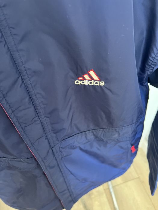 Kurtka Adidas granatowa wiatrówka, rozmiar 164 / męska S