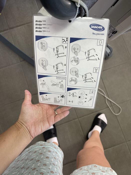Invacare Elevador de Transferência Birdie Evo Compact