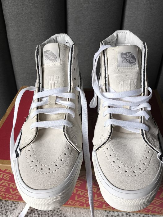 Sapatilhas cano alto Vans Sk8-Hi Reconstruct em branco
