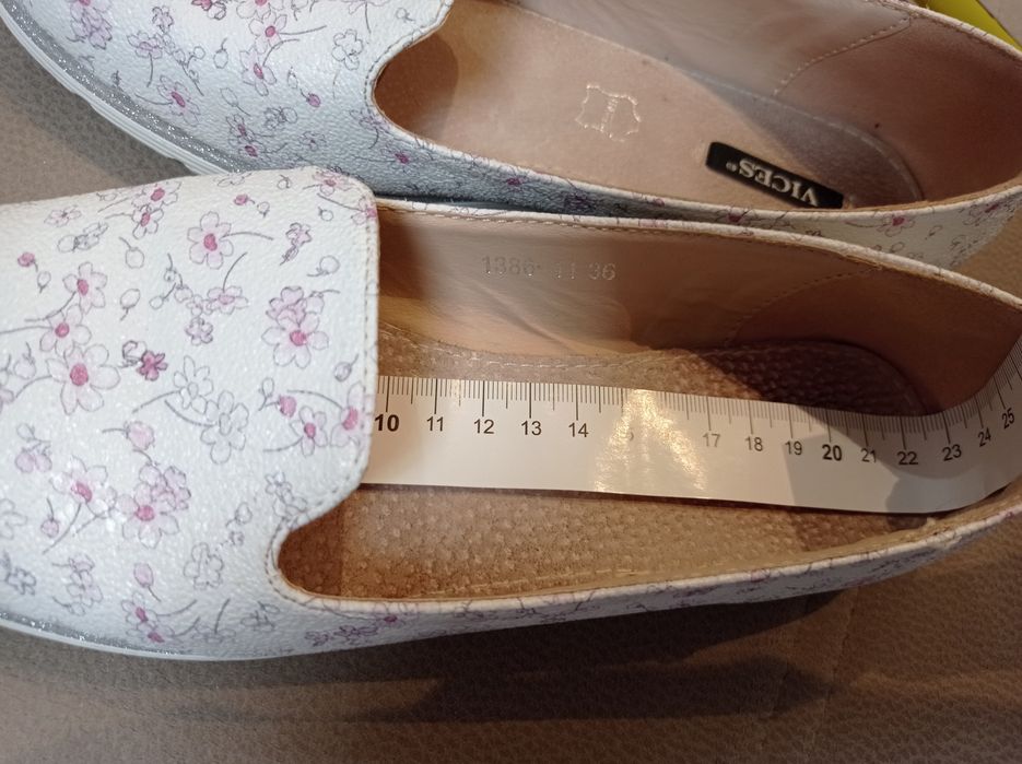 Buty wsuwane baleriny espadryle r.36