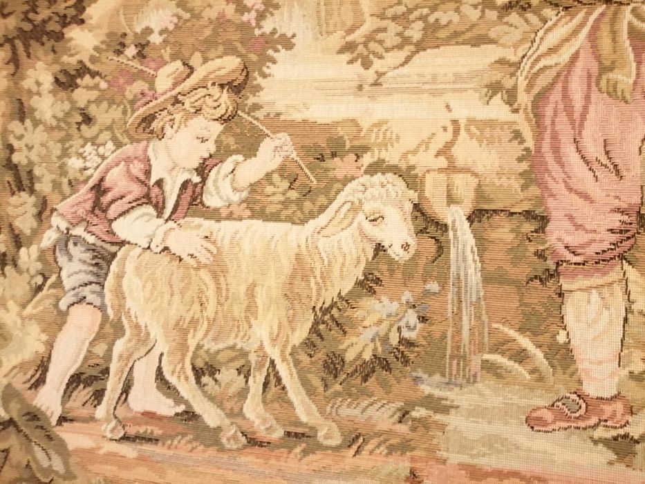 Quadro de Arraiolos com moldura clássica 1,22m x 0,90m Peça tradic