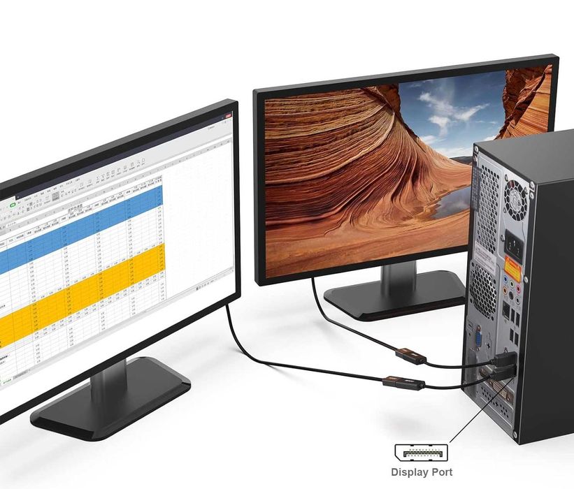 BENFEI  do HDMI Adapter, DP (Display Port) męski na HDMI żeński