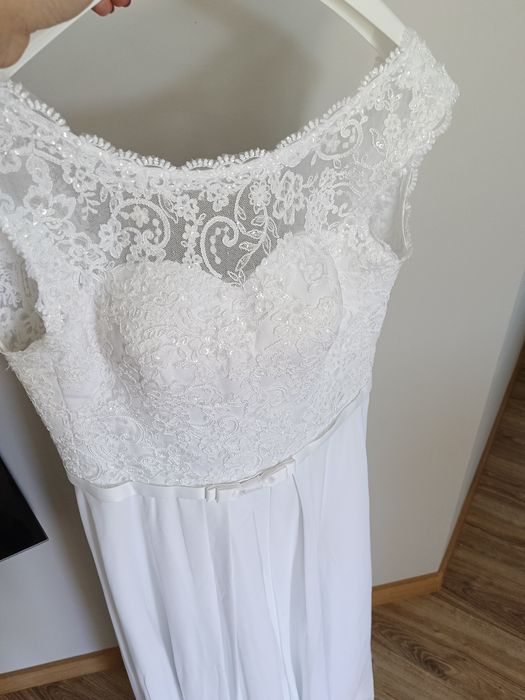 SUKNIA ŚLUBNA delikatna super stan 38/40/42