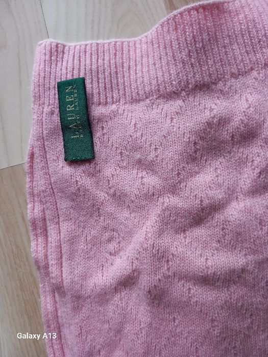 Ralph lauren szalik welna jagnieca włosie królika