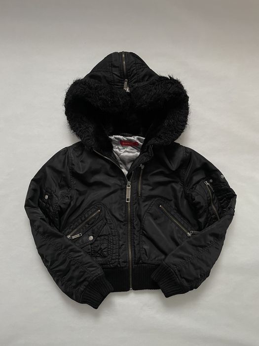 Archive Bomber Vintage Opium Rick Owens Style Бомбер С Мехом Jaded y2k