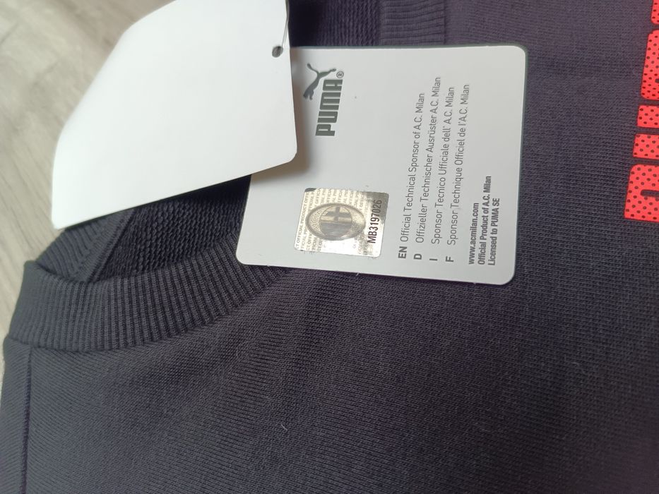 Bluza bawełniana męska Puma AC Milan rozmiar m
