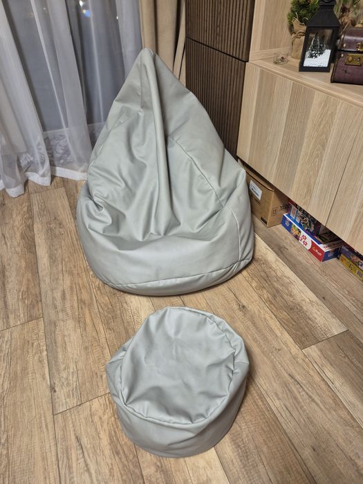 Pufa worek sako puf z podnóżkiem xl