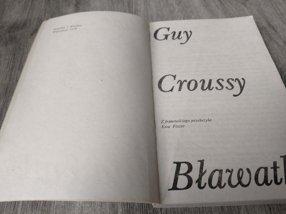 Guy Croussy Bławatki