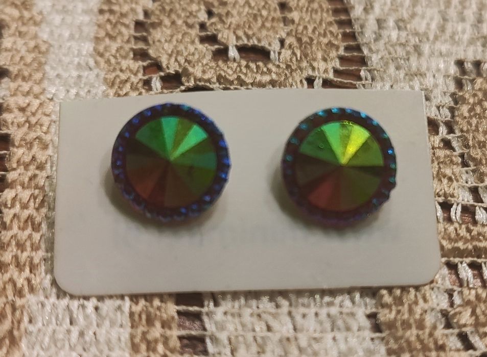 Kolczyki mistyczny topaz