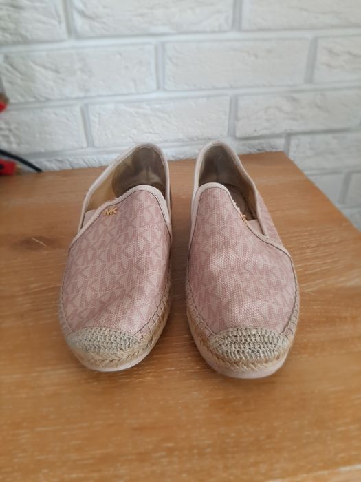Michael Kors 37,5 espadryle różowe mokasyny loafersy MK 37 38