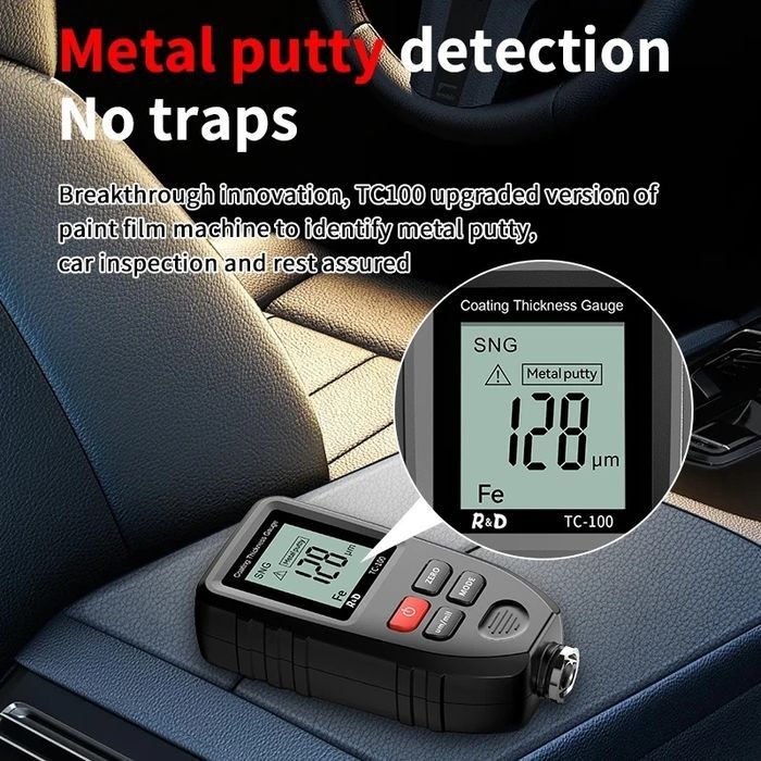 Товщиномір R&D TC100  толщиномер  ET330 ET360 YNB111 YNB220  YNB777 TC100N тощинометр краски  фарби  шпаклівки шпаклёвка авто