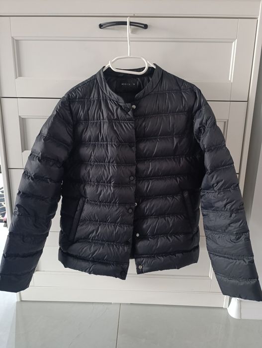 Kurtka S 36 mohito puch pierze pikowana damska wiosna wiosenna czarna