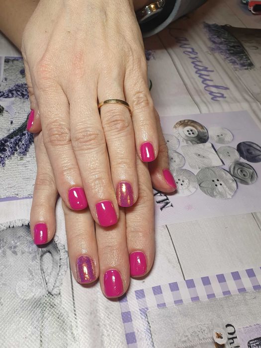 manicure , pedicure hybrydowy, tytanowy