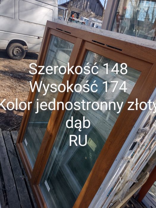 Okno nowe 107x130 Dwustronny antracyt %