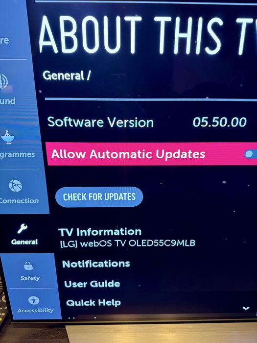 LG OLED55C9 – OLED 55” 4K – Excelente Estado