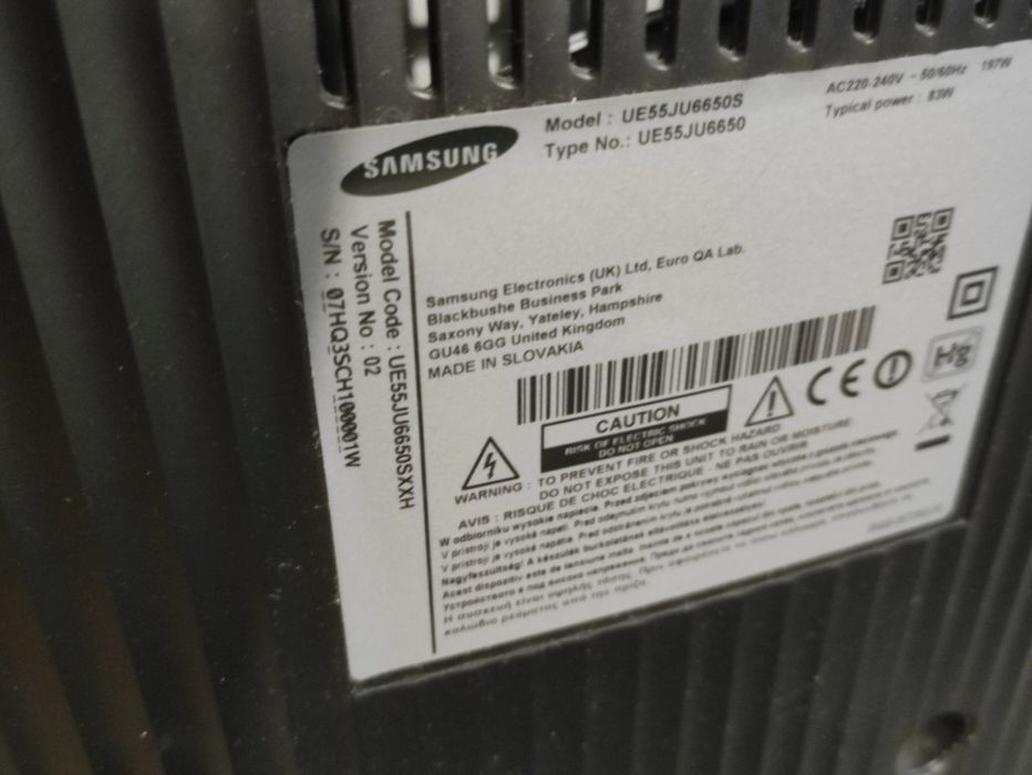 Samsung ue55ju6650 s