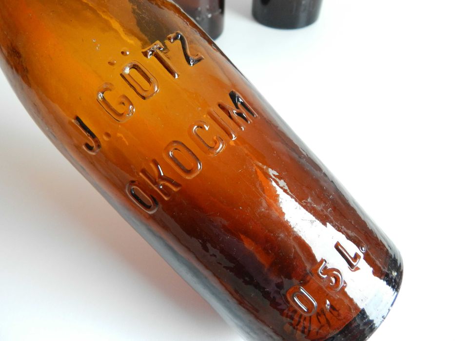 stara przedwojenna butelka Gotz Okocim cena za 3 sztuki